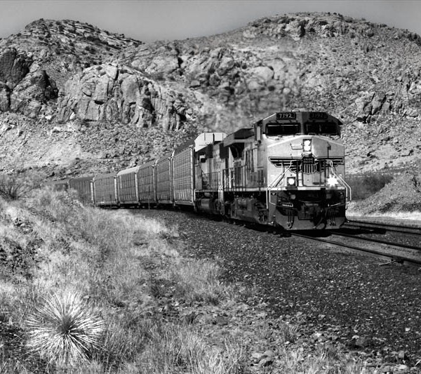 Arizona Train BW - Martin Spilker Photography